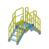 Stair, Platform, OSHA, Yellow, Aluminum