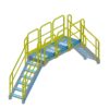 Stair, Platform, OSHA, Yellow, Aluminum
