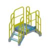 Stair, Platform, OSHA, Yellow, Aluminum
