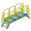 Stair, Platform, OSHA, Yellow, Aluminum