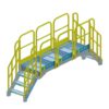 Stair, Platform, OSHA, Yellow, Aluminum
