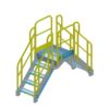 Stair, Platform, OSHA, Yellow, Aluminum