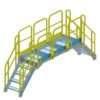 Stair, Platform, OSHA, Yellow, Aluminum