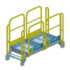 Stair, Platform, OSHA, Yellow, Aluminum