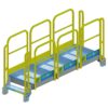 Stair, Platform, OSHA, Yellow, Aluminum
