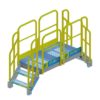 Stair, Platform, OSHA, Yellow, Aluminum