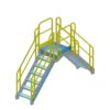 Stair, Platform, OSHA, Yellow, Aluminum