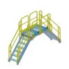 Stair, Platform, OSHA, Yellow, Aluminum