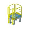 OSHA Yellow, Access Platform, Ladder, Handrail, ERECTASTEP, Tower Support