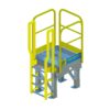 OSHA Yellow, Access Platform, Ladder, Handrail, ERECTASTEP, Tower Support