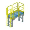 OSHA Yellow, Access Platform, Ladder, Handrail, ERECTASTEP, Tower Support