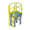OSHA Yellow, Access Platform, Ladder, Handrail, ERECTASTEP, Tower Support