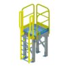 OSHA Yellow, Access Platform, Ladder, Handrail, ERECTASTEP, Tower Support