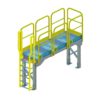 OSHA Yellow, Access Platform, Ladder, Handrail, ERECTASTEP, Tower Support