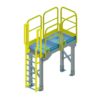 OSHA Yellow, Access Platform, Ladder, Handrail, ERECTASTEP, Tower Support